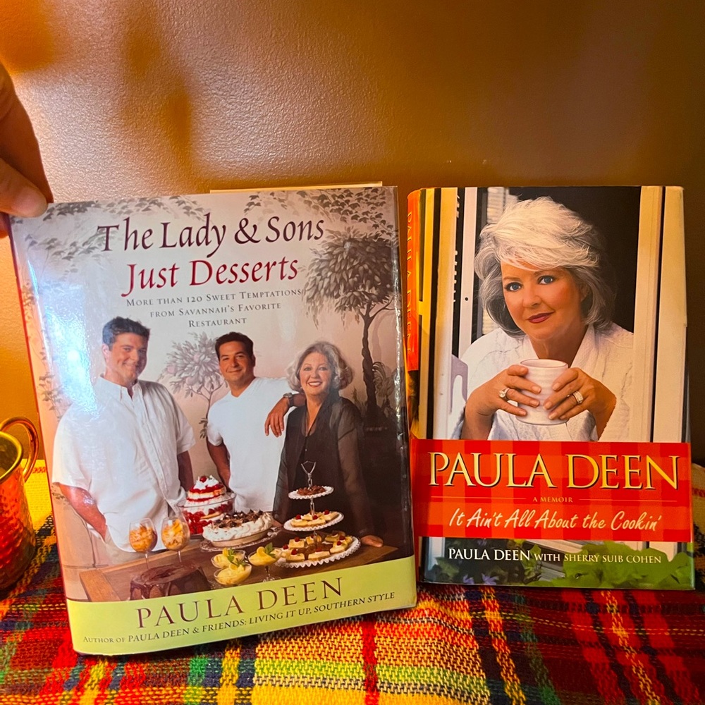 Lady & Sons Paula Deen Cookbook & Chapter Book Hardcovers Excellent Condition